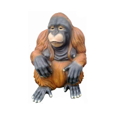 orang utan affe figur abstrakte figuren statuen moderne bemalt neu 79cm statue