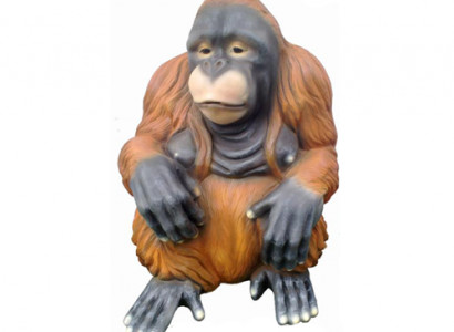 orang utan affe figur abstrakte figuren statuen moderne bemalt neu 79cm statue
