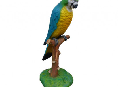 Papageien Vogel figur abstrakte figuren statuen moderne bemalt neu 110cm statue