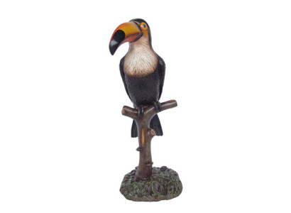 Garten Dekoration Vogel Tukan 80cm Figur Statue Skulpturen Figuren Papagei 113cm