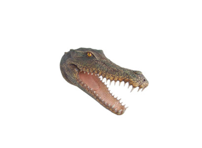 Skulptur Krokodil Wand reptilien Skulpturen Figuren Statuen Skulptur Statue 80cm