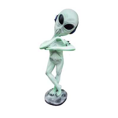 Deko Figur Statue Skulptur 92 cm Figuren Statuen Skulpturen Garten Alien P136