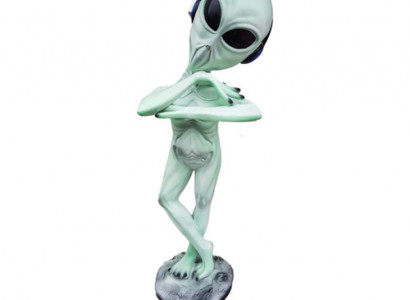 Deko Figur Statue Skulptur 92 cm Figuren Statuen Skulpturen Garten Alien P136