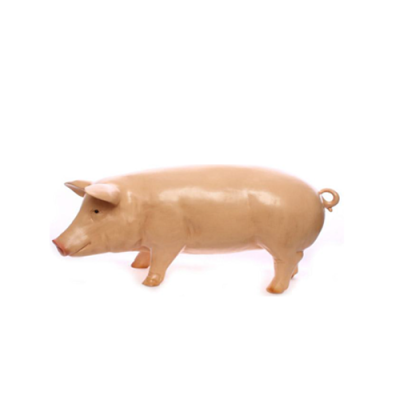 Armes Schwein Bauernhof Dekoration Garten Figuren Statue Tier Wurst Statuen 93cm