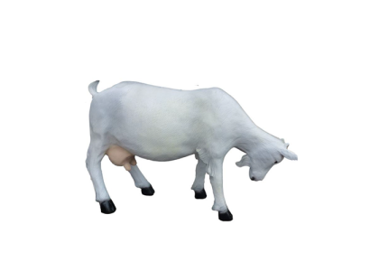 Figuren Skulptur Garten Dekoration Deko Skulptur Statue Ziege Statuen Tier 85 cm