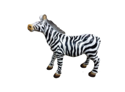 Modern Design Zebra Tier Garten aus Kunststoff Dekoration Deko Skulptur 70cm Neu