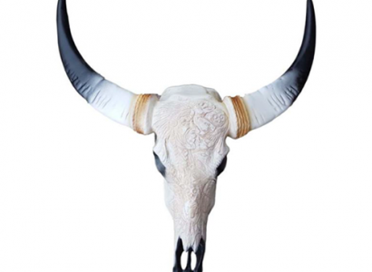 Bulle Rinderschädel Dekoration nicht Echt 69cm Wand Design Deko Wand Schädel