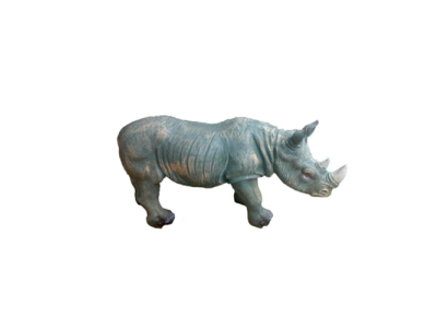 nasshorn Dekorative Statue Garten Figuren Statuen 60cm Lebensgroß Figur Platik