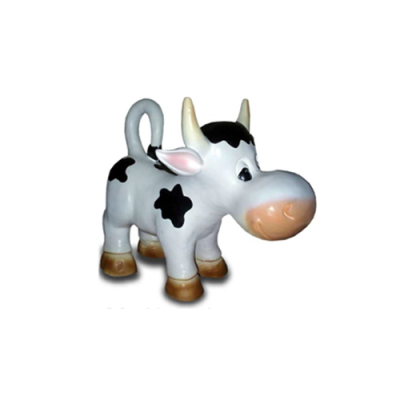 Dekoration Garten Plastik Figuren Handbemalte Figur Statue Lustige Kuh 45cm Neu