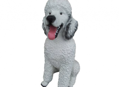 Pudel Dekorative Statue Garten Figuren Statuen 62cm Lebensgroß Figur Plastik