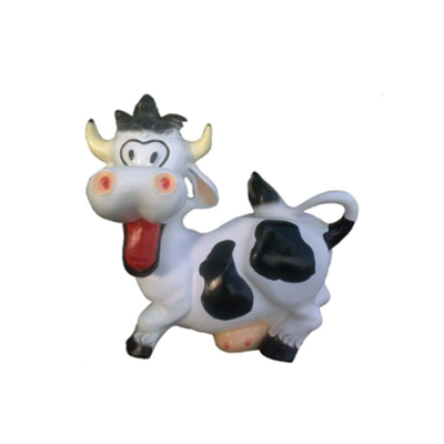 Dekoration Garten Plastik Figuren Handbemalte Figur Statue Lustige Kuh 40cm Neu