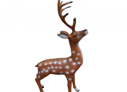 Schöne dekorative moderne Skulptur eines Hirsches, Figurenhöhe 75 cm.