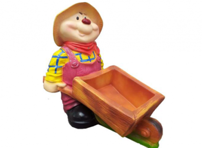 Garten Dekoration Figur Statue Skulpturen Deko Figuren Hamster Handarbeit 60cm