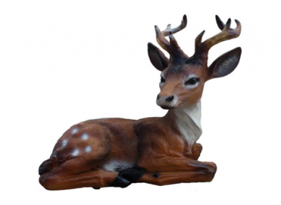 Hirsch Figur Statue Statuen Figuren Garten Deko Skulptur Dekoration 45 cm Neu