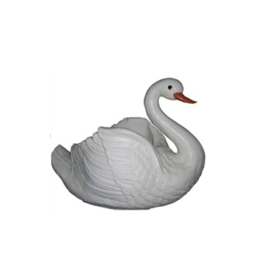 Schwan Dekorative Statue Garten Figuren Statuen 34cm Lebensgroß Figur Plastik