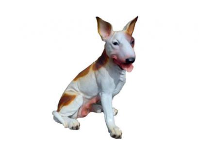 Hund Dekorative Statue Garten Figuren Statuen 47cm Lebensgroß Figur Plastik