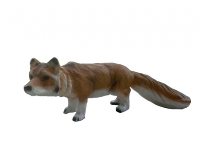 Dekoration Garten Plastik Figuren Handbemalte Figur Statue Fuchs 35 cm Statuen