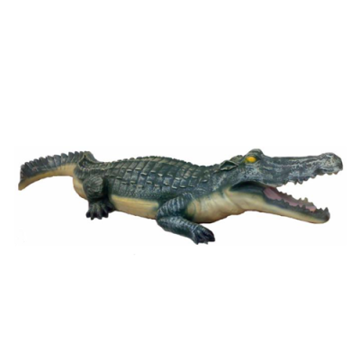 Dekorative Statue Garten Figuren Statuen 50cm Krokodil Figur Plastik Neu Tier