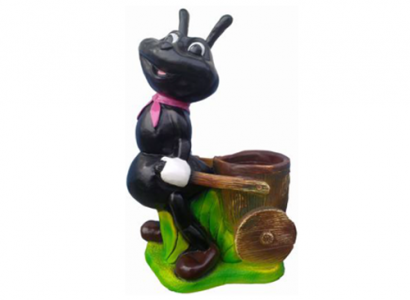 Garten Ameise Garten Dekoration Figuren Statuen Figur Hand bemalt Neu 48 cm