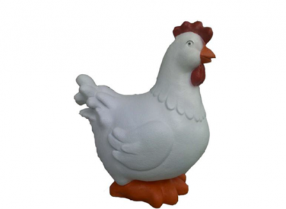 Dekoration Garten Plastik Figuren Handbemalte Figur Statue Lustige Huhn 42cm Neu