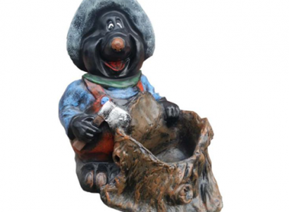 Design Figur Statue Figur Dekoration Deko Statuen Kunststoff Skulptur Maulwurf