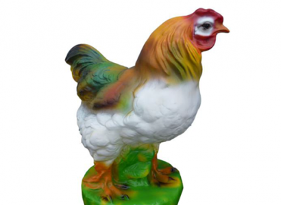 Huhn Vogel Figur Statue Garten Dekoration Skulptur Deko Skulpturen