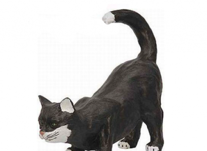 Katzen 40cm Figur Statue Garten Dekoration Skulptur Deko Skulpturen