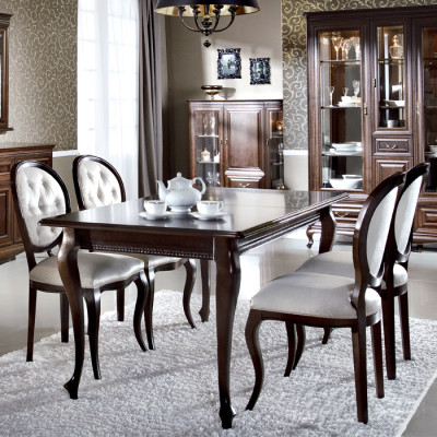 Esstisch Möbel Esszimmer Tische 130x100 Brauner Tisch Holztisch Holz