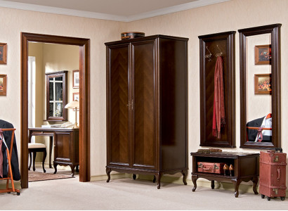 Diele Garderobe Set Echtes Holz Flur Wandgarderobe Italienische Möbel Garderoben