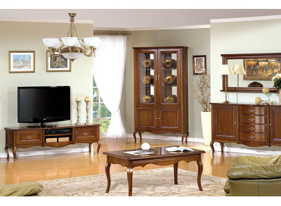Wohnzimmer Set Vitrine RTV Couchtisch Kommode Klassische Italienische Stil Möbel