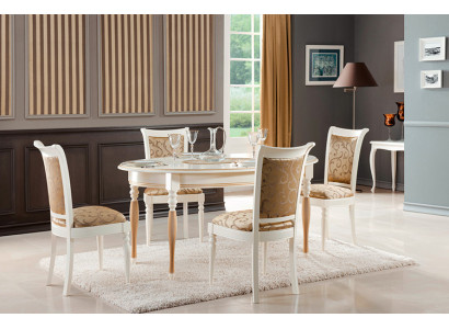 Esszimmer Stuhl Set Essgruppe Tisch Massiv Holz Echtholz 4 Stühle mit Tisch Neu