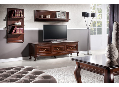 Komplett Wohnzimmer Klassisch Couchtisch Regal RTV Tisch Regal Kommode - Verona