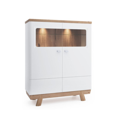 Wohnzimmer Garnitur Set Wohnwand Sideboard Vitrine Regal Design Hotel Möbel Neu