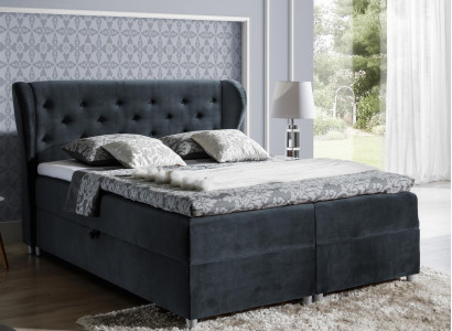 Bett Polsterbett Boxspringbett Polyester Betten Doppelbett Ehebett Bettgestell