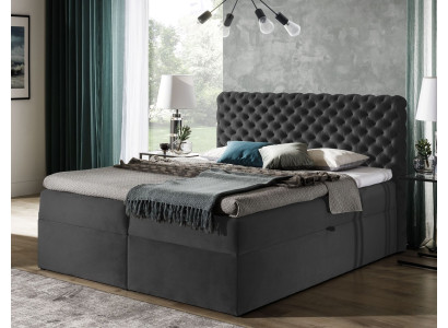 Chesterfield boxspring bett schlafzimmer möbel betten king size samt hotel neu