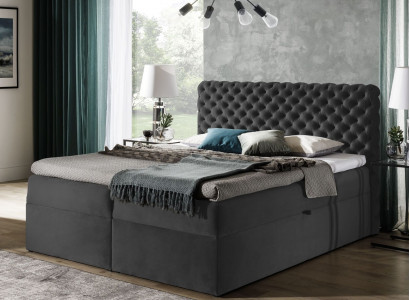 Chesterfield boxspring bett schlafzimmer möbel betten king size samt hotel neu