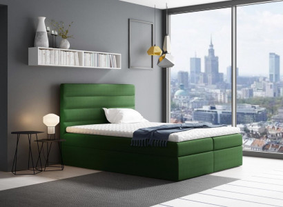 Bett mit Bettkasten Ehebett Betten Grün Polsterbett Boxspringbett Doppelbett Neu