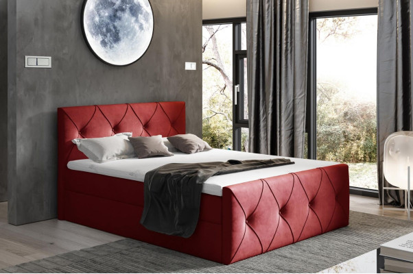 Bettkasten Bett Schlafzimmer Betten Boxspringbett Textil Design Doppel Hotel Neu