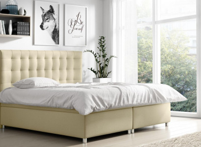 Bettkasten Polsterbett Boxspringbett Design Doppel Hotel Modern Bett 160x200 Neu