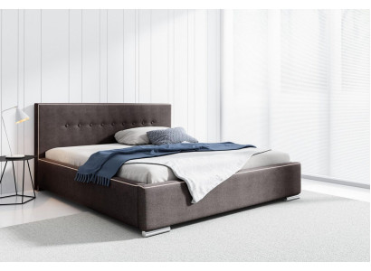 Bettrahmen Doppelbett Bett Ehebett Betten Polsterbett Schlafzimmer Grau Neu