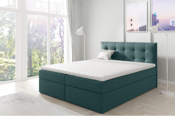 Bett mit Bettkasten Ehebett Boxspringbett Doppelbett Betten Polsterbett Weiß Neu