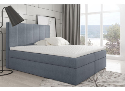 Modernes Bett Schlafzimmer Betten Stoff Boxspringbett Textil Design Doppel Hotel