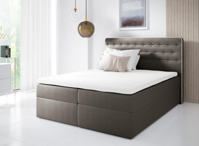 Bett mit Bettkasten Boxspringbett Zeitgenössisch Doppel Hotel 160cm Schlafzimmer