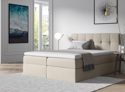 Stoff Boxspringbett Textil Design Doppel Hotel Schlafzimmer Modern Bett Betten