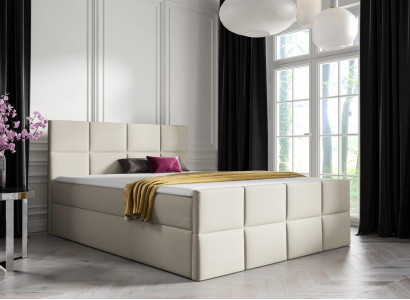 Bett Bettkasten Boxspringbett Schlafzimmer Polster Design Doppel Hotel Modern