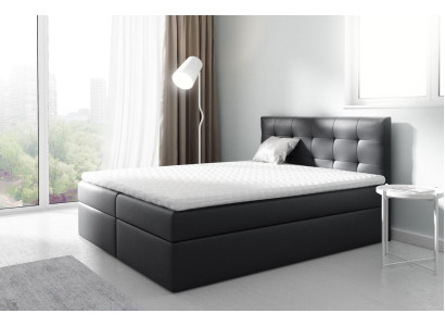 Ehebett Betten Polsterbett Boxspringbett Doppelbett Bett mit Bettkasten Schwarz