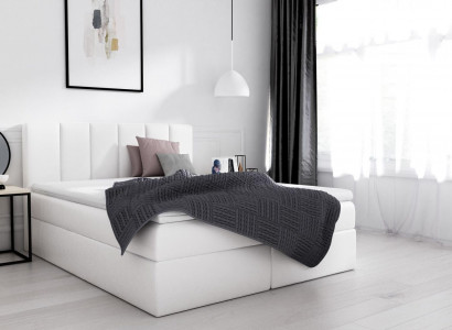 Boxspringbett Doppelbett Bett mit Bettkasten Ehebett Betten Polsterbett Weiß Neu