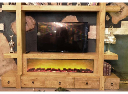 Wohnwand tv Holz Schrankwand Wohnwände Fernseh rtv 240x205 Anbau Wand