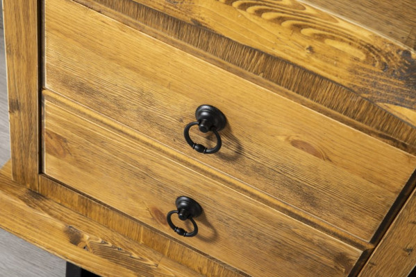 Echtholz Möbel Wohnzimmer Esszimmer Essgarnitur 4 tlg Set Schrank Möbel