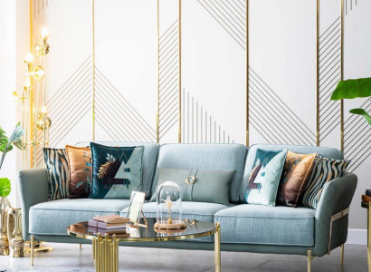 xxl Dreisitzer Couch Polster Möbel Stoff big Sofa Couchen Textil 240cm